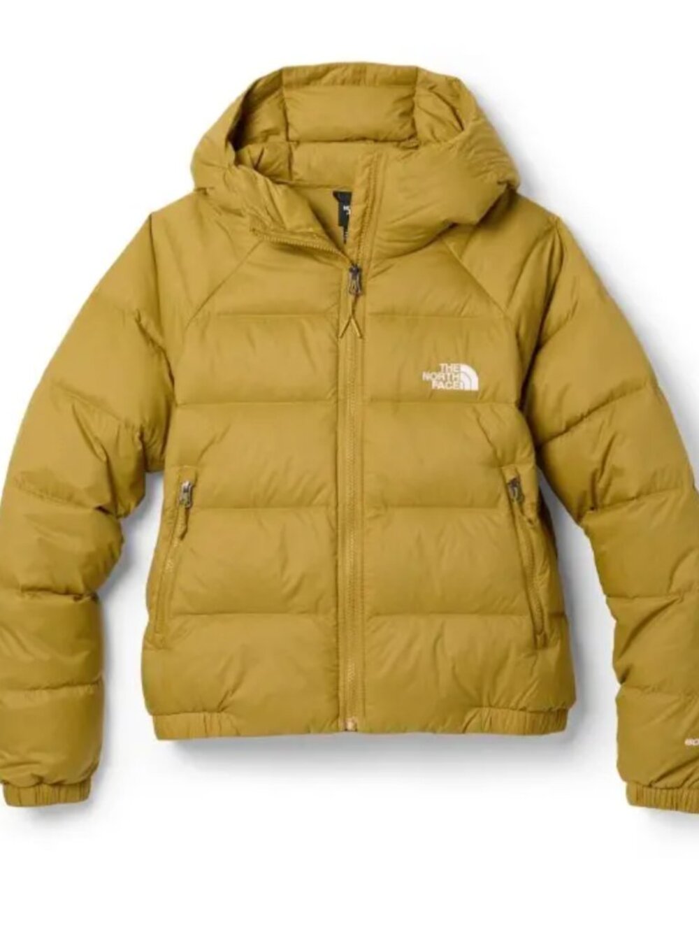 The North Face Hydrenalite Down Hooded Full Zip Puffer Jacket Golden Yellow XL